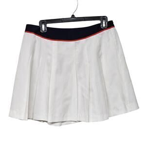 Tail Tech Pleated Mini Tennis Skirt Preppy Pull On Sports White Womens Size 14